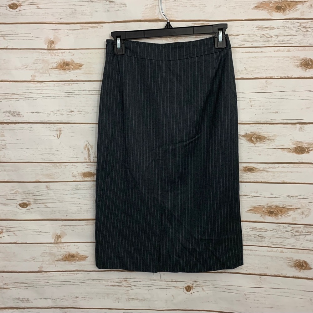 LK Bennett Gray Pinstriped Pencil Career Skirt NWT - Picture 4 of 5